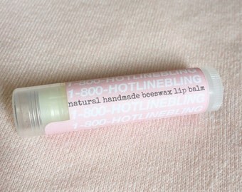 Hotline Bling handmade lip balm // Drake gifts // views album // novelty lip balm // choose your own flavor // stocking stuffer // natural