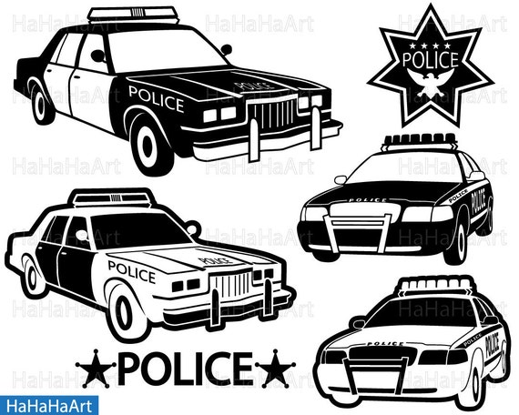 Download US Police Car Monogram - Clipart / Cutting Files Svg Pdf ...