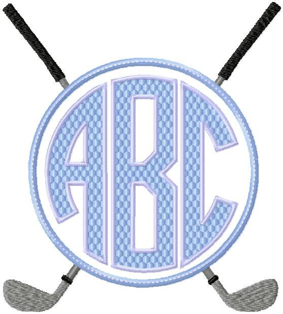 Embroidery Design Golf | machine embroidery design golf club monogram by Embroidery Design Golf | machine embroidery design golf club monogram by