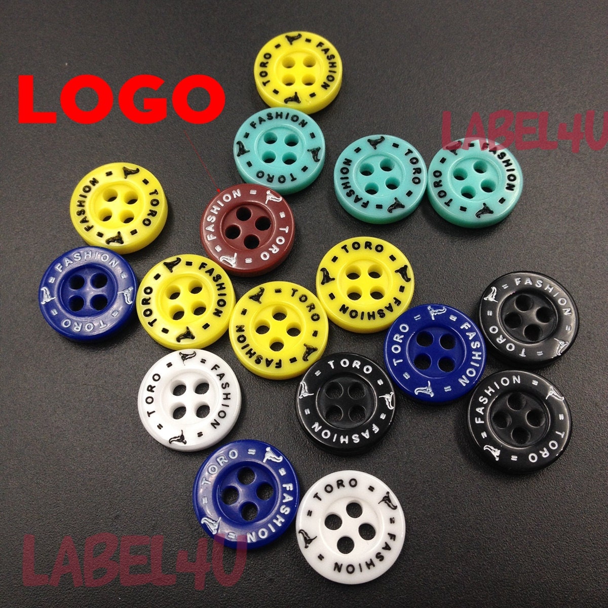 500 Custom resin button laser letter buttons engraved resin