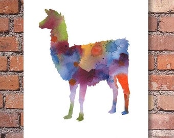 Items similar to Llama, Eating His Pajamas, Down By the Bay Print ...