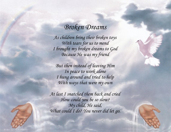 Inspirational Poem Broken Dreams