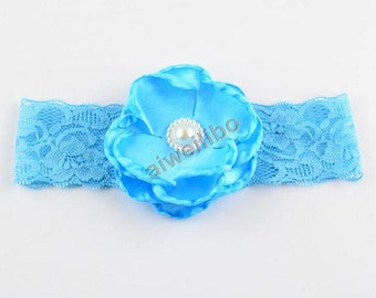 Lace Flower Headband, Flower Headband, Lace Headband,Newborn Headband