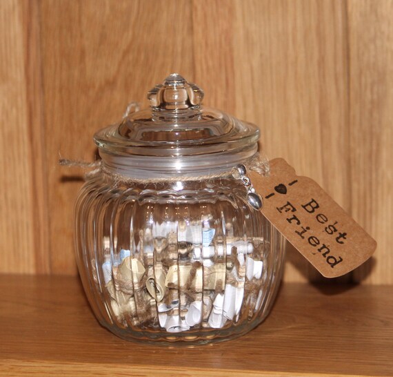 Best Friend Memory Message Jar Inspirational by Jarofheartsgifts