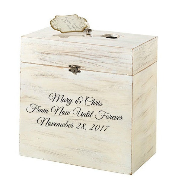 Personalized Wedding Reception Card Box Guest Wedding Guest