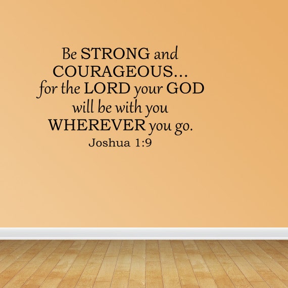be strong and courageous bible verse
