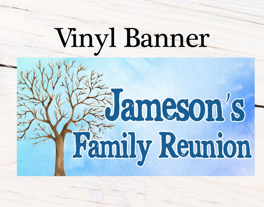  Family Reunion Photo Banner Personalize Party Banners 
