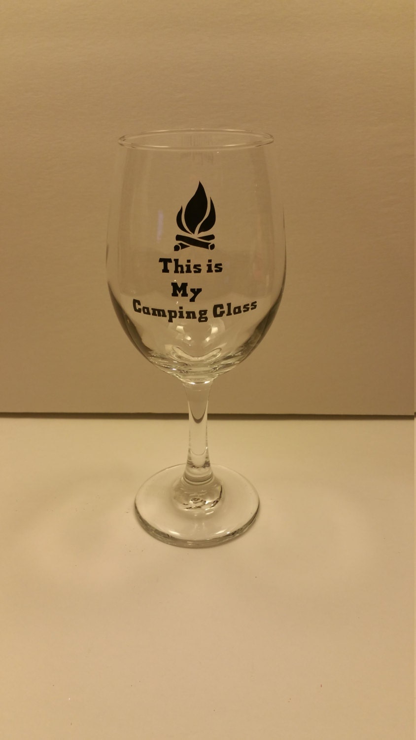 This Is My Camping Glass Wine Glass Camping Lover Friend