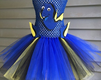 Dory Tutu Dress - Dory Halloween Costume - Dory Costume for Toddlers - Dory Outfit - Dory Dress - Finding Dory Costume - Finding Dory Outfit