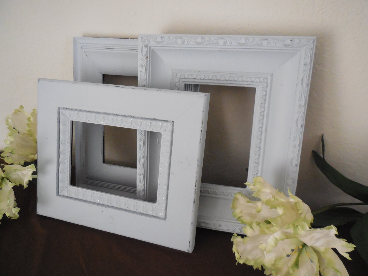 Gray Picture Frame Set of 3 Grey Ornate Photo Collage
