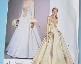 Vogue 2775 GORGEOUS Bridal Gown Wedding Dress Pattern STUNNING Design
