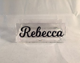 Personalized Gift, Business Card Holder, Personalized Desk, Business Gift, Professional Gift, Office Gift, New Job Gift, Personalized Cards