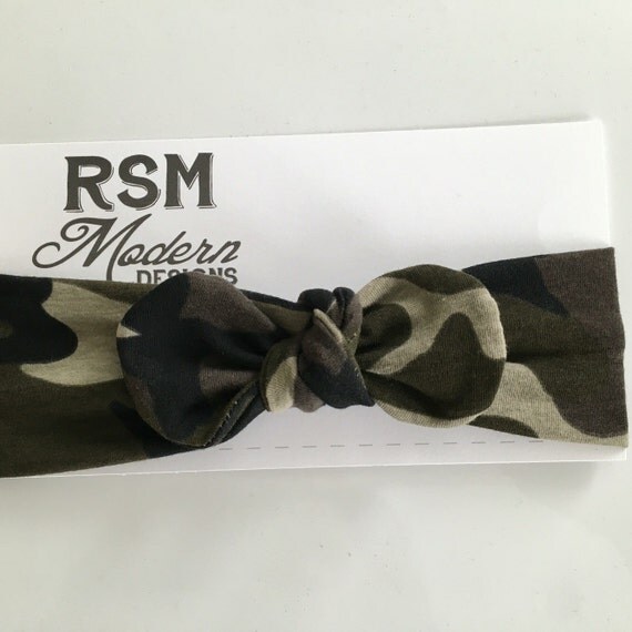 Camo Headband Knot Hunting Baby Girl Camo Headband Knot Hunting Baby Girl