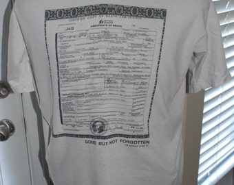 kurt cobain death certificate shirt