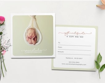 Gift certificate template,Photography Gift Certificate Template for Photographers PSD template GC013