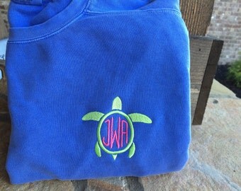 Comfort Colors Monogram Sweatshirt for Women (unisex fit)