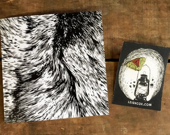 Leigh Drew That Zine/Pin Combo Pack! Hard Enamel Cloisonne Pin and Self-Published Illustration Zine