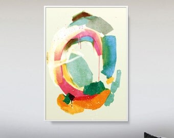 Abstract painting, Printable Abstract Art, Digital Downloads, Aqua colours, modern wall art, hand painted acrylic print, sea, marine colours