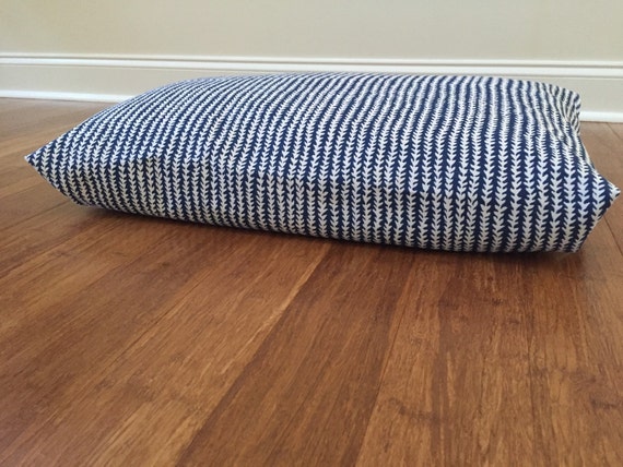 Stripes dog bed cover Nautical Dog bed cover blue stripes