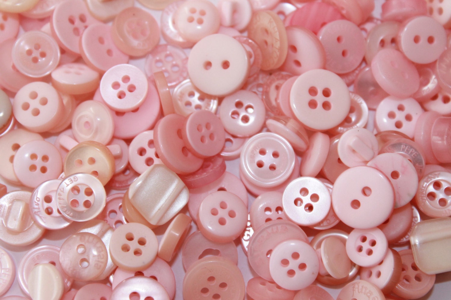 Small cute tiny baby pink buttons girls buttons DIY supplies