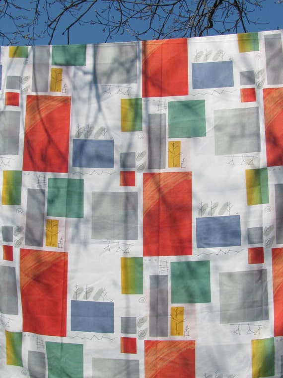 Panel de cortina de tela de diseño escandinavo con por olalavintage Cortinas Coloridas diseño