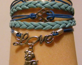 Dog bracelet, dog jewelry, puppy bracelet, puppy jewelry, fashion bracelet, fashion jewelry, paw bracelet, paw jewelry, furbaby bracelet