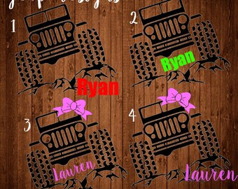 Jeep Decal,Jeep Wrangler Decal, Jeep bow decal, Jeep bow sticker, Jeep bow laptop sticker,Yeti Decal, Car Decal, Laptop Sticker, Yeti decal