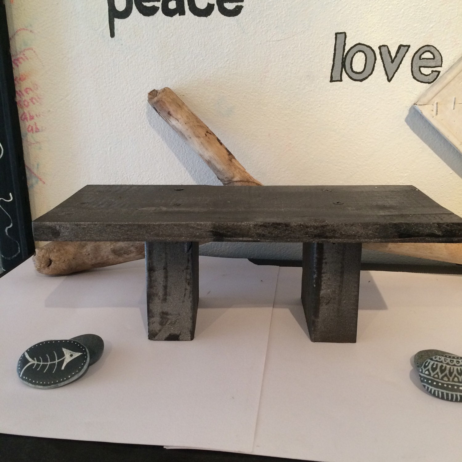 Jewelry bench Riser display Elevation Wooden jewelry