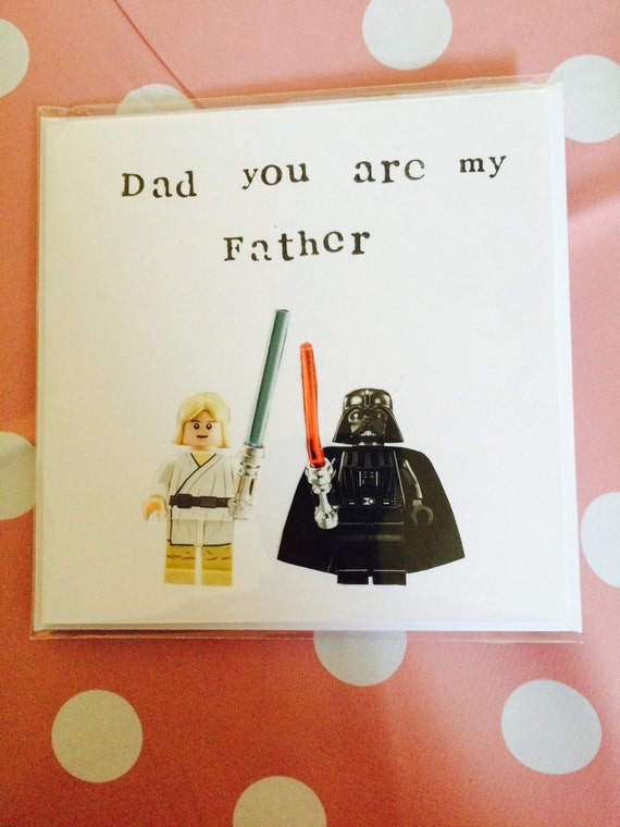 Star wars lego handmade fathers day card Dad by
