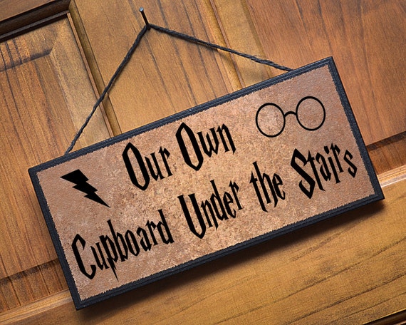 Our Own Cupboard Under the Stairs plaque/sign... Great gift