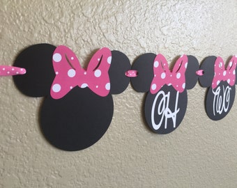 Minnie Mouse Banner, Oh Two-Dles banner, Oh Two-Dles, Minnie Mouse Party