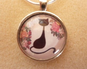 Cat Pendant with Chain