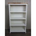 Tall hall shoe boot rack with storage shelves painted in