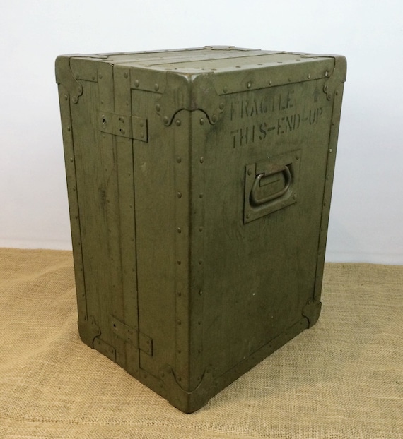 Vintage Portable U.S. Military Storage Chest Case