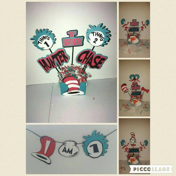 Dr Seuss Birthday Dr Seuss Centerpieces By Vannessascreations 2586