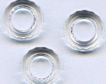 Swarovski faceted crystal rings 13mm, art 1234 pkg of 2. b11-cr-0540(e)