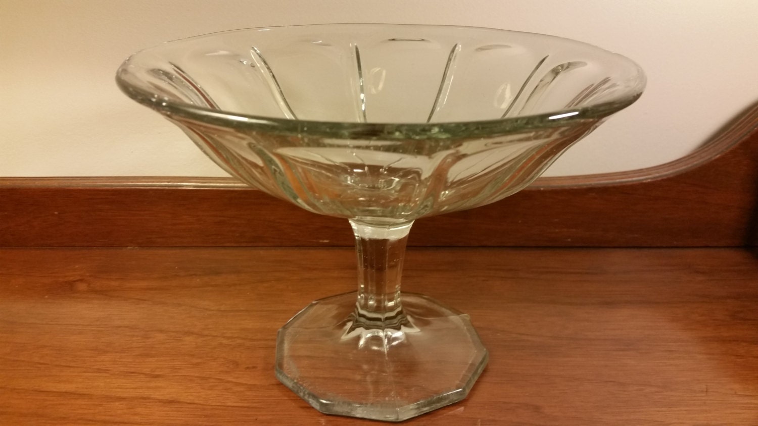 Clear Glass Compote