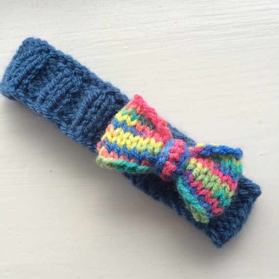 Baby headband knitted headband bow baby girl baby gift knit