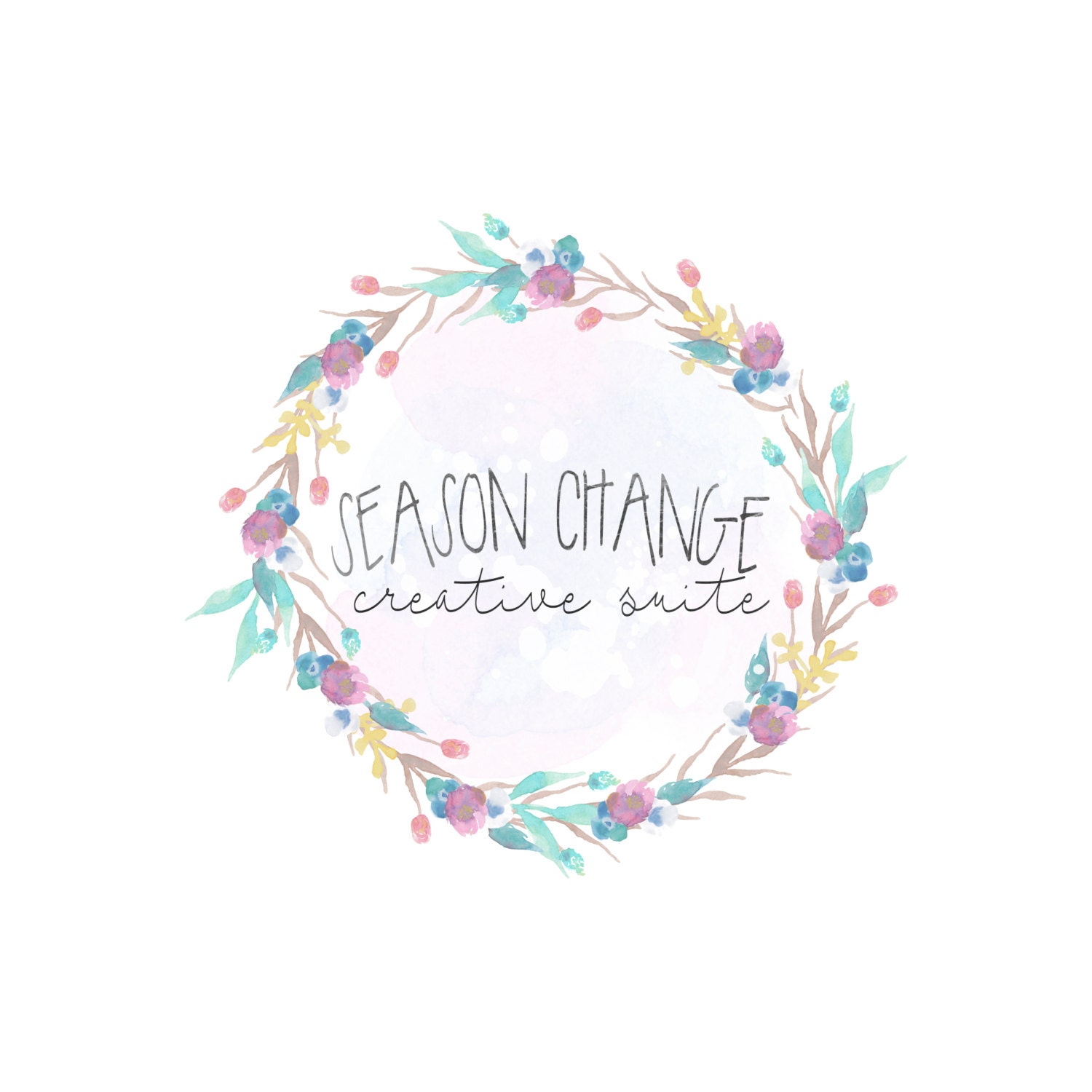 Premade Custom Logo SEASONS CHANGE Premade Logo Photography