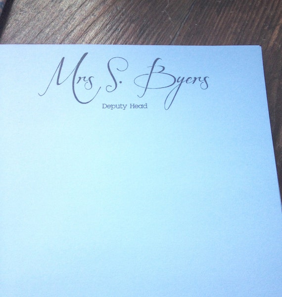 Personalized Notepads New business gift A5 by InkonPaperDesign