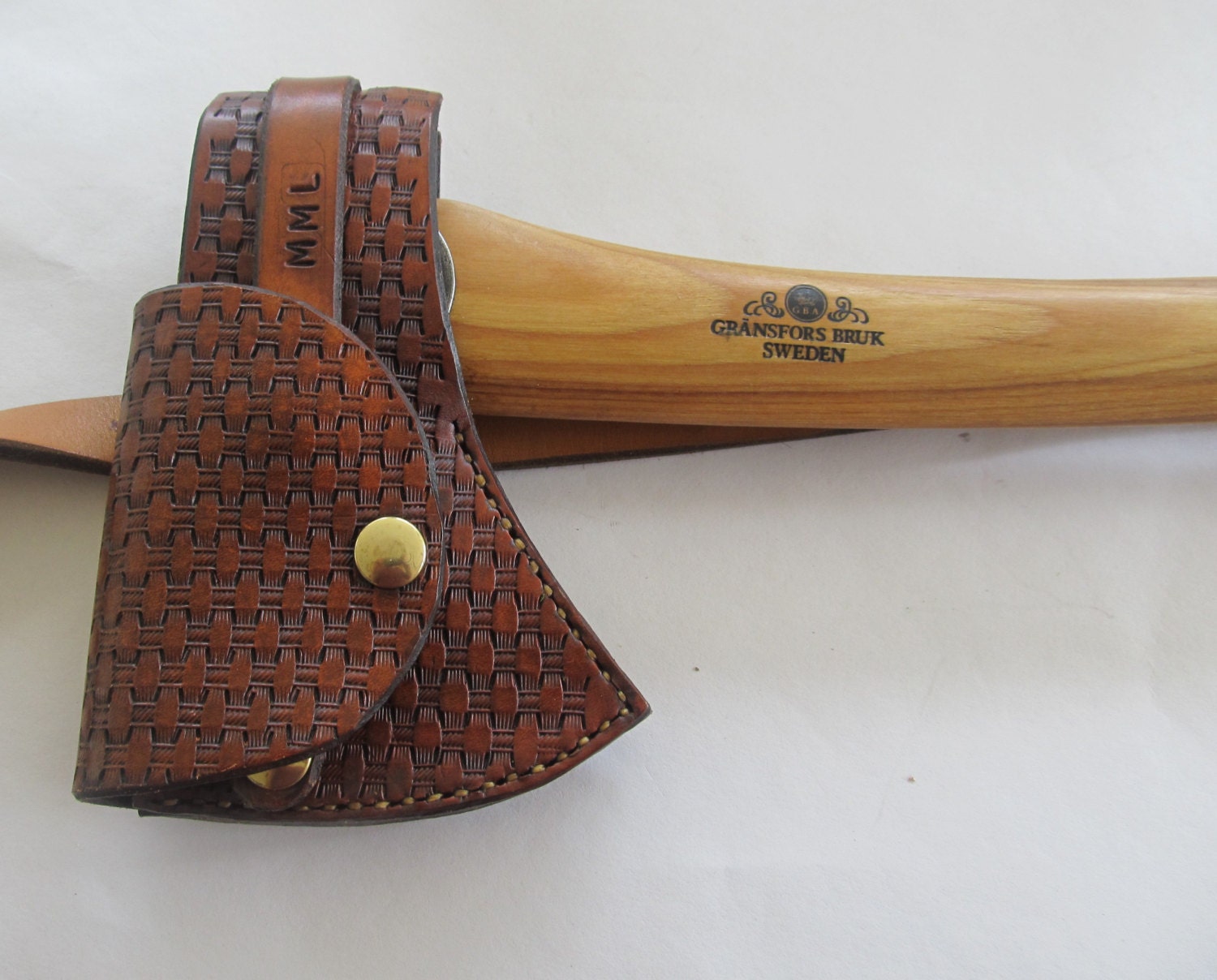 Leather Axe Cover Survival Gear Handmade Leather Gift Gift for