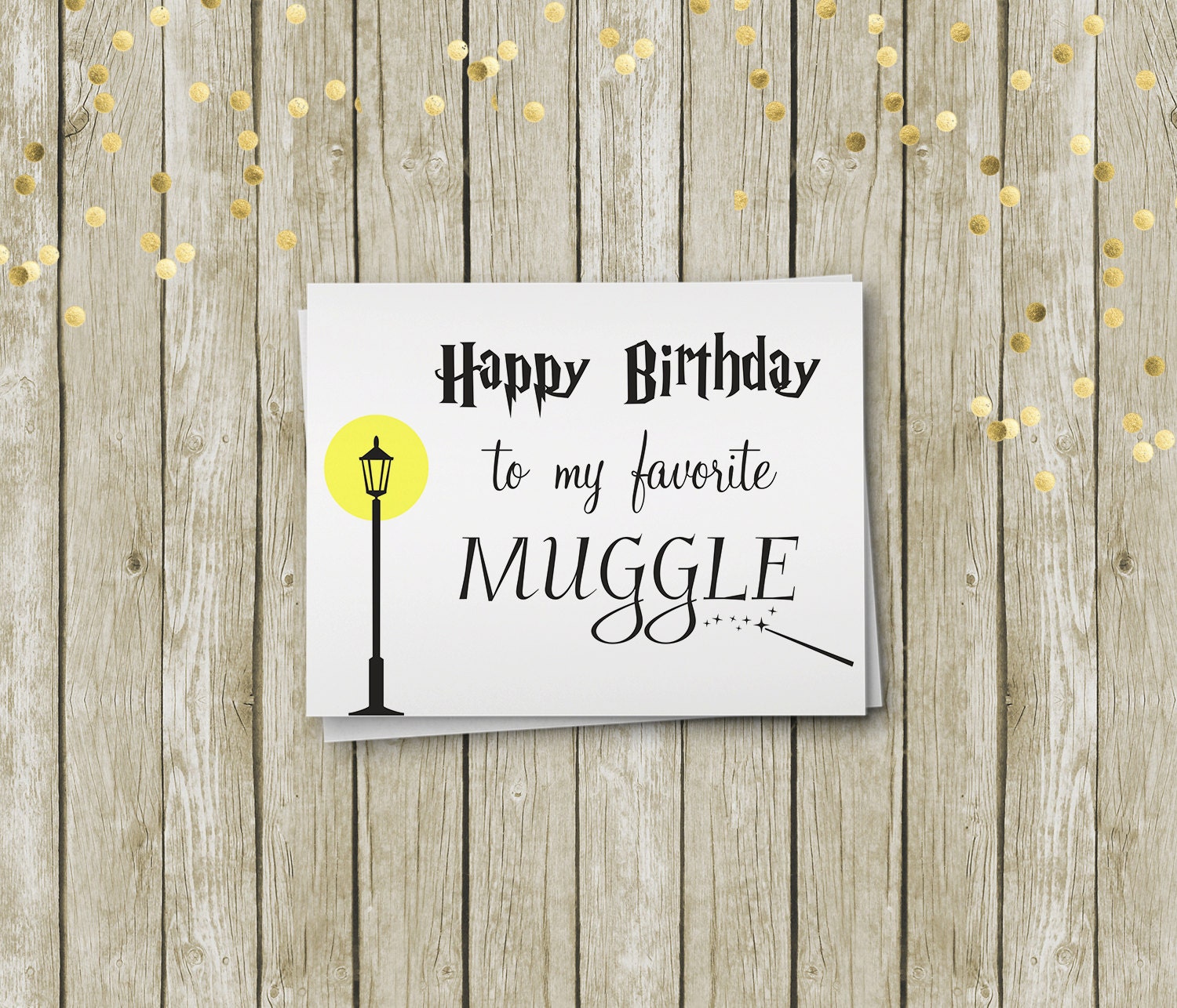 Harry Potter Birthday Card Printable Birthday Card by PrintyMuch