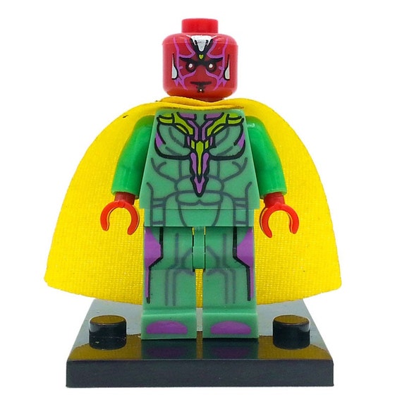 Custom The Vision Lego MiniFigure The Avengers Age Of Ultron