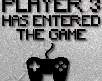 PLAYER 3 HAS Entered The Game · Fun Gamer bodysuit design · {svg, dxf, jpg, & pdf files included} · Cutting Machine design