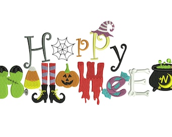 Trick or Treat Halloween Embroidery Design Download Stitch Design - 0170