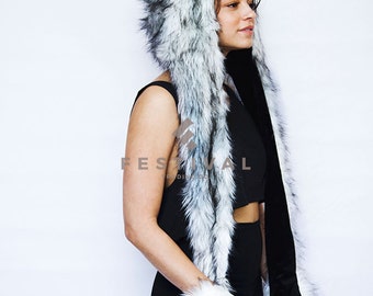 Husky Faux Fur Hood