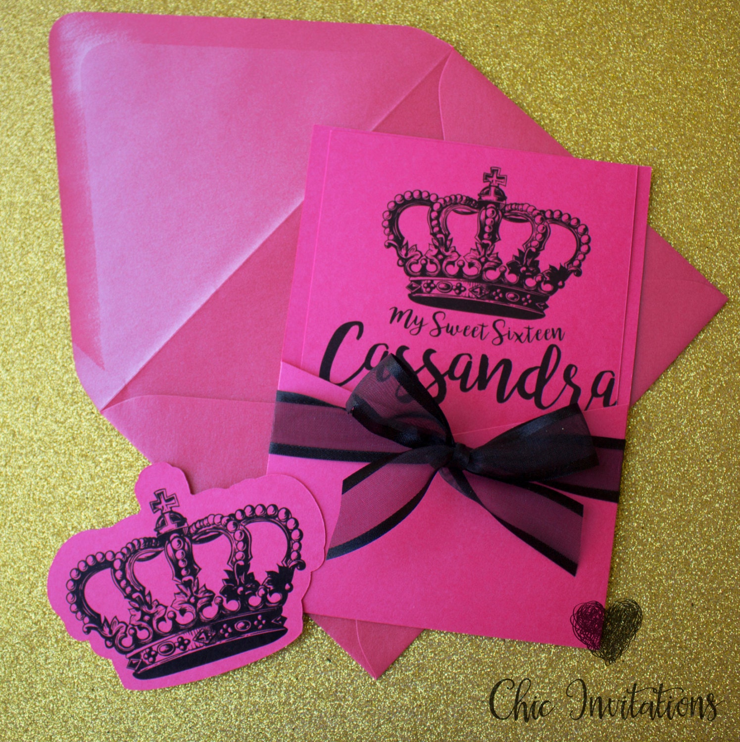 Hot Pink Invitations 1