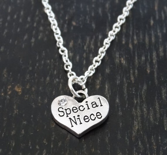 Items similar to Niece Necklace, Niece Charm, Niece Pendant, Niece