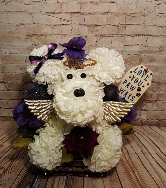 Love You PawWays & FurEver Sympathy Dog Flower Arrangement/Pet