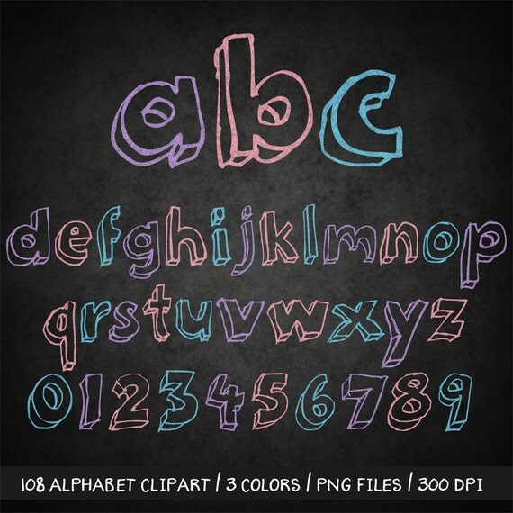 abc chalkboard clipart - photo #49